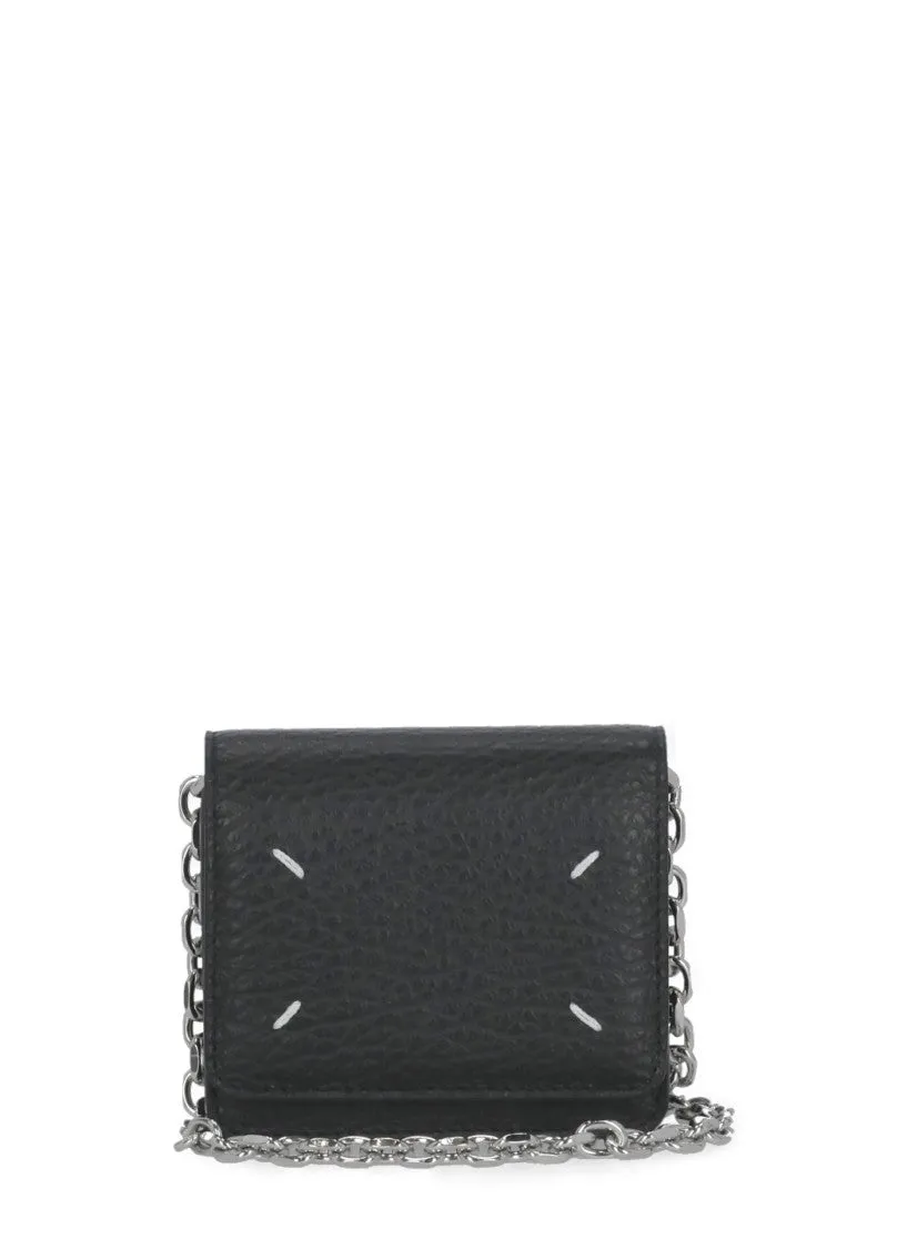 Black Pebbled Leather Wallet