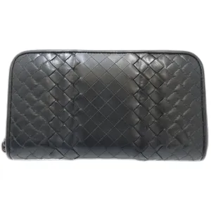 Bottega Veneta Intrecciato Leather Long Wallet (Bi-Fold) (Pre-Owned)