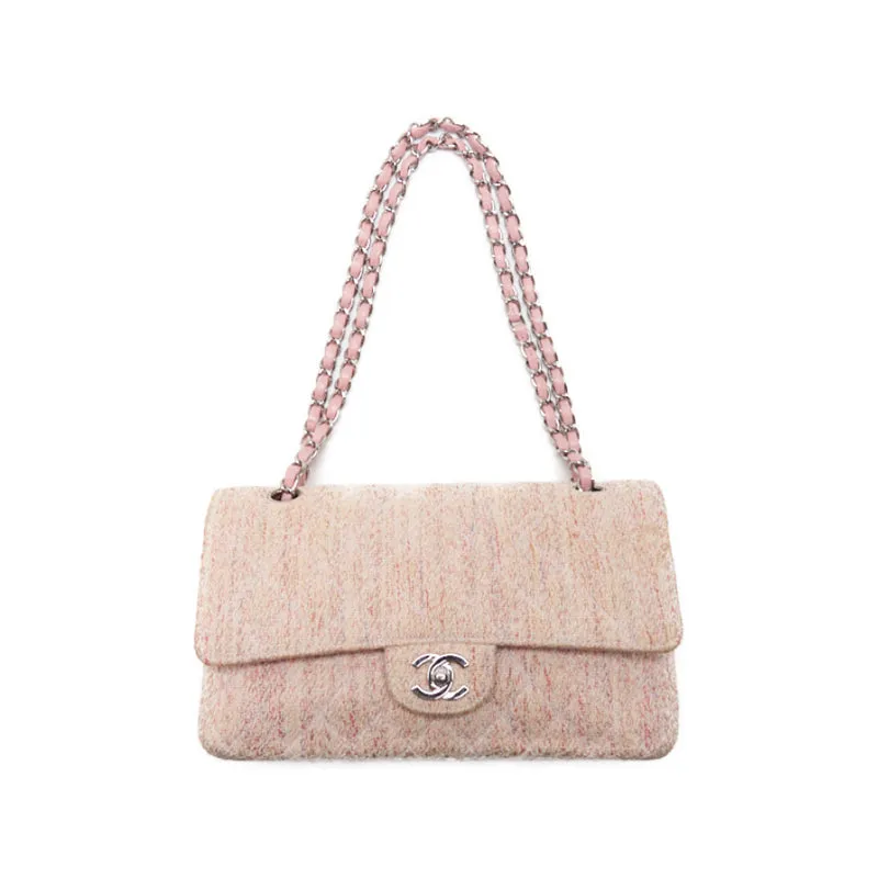 CHANEL ??CHANEL?? Turnlock Double Flap Chain Shoulder Tweede Pink (Silver G) Shoulder Bag Mini Shoulder Bag  Bag Hybrid ?? Delivery?? Eb Yaboo Online