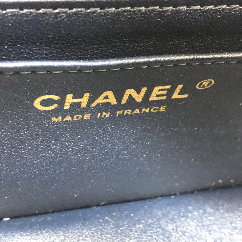 CHANEL Shoulder Bag denim blue Mini matrasse Women Used