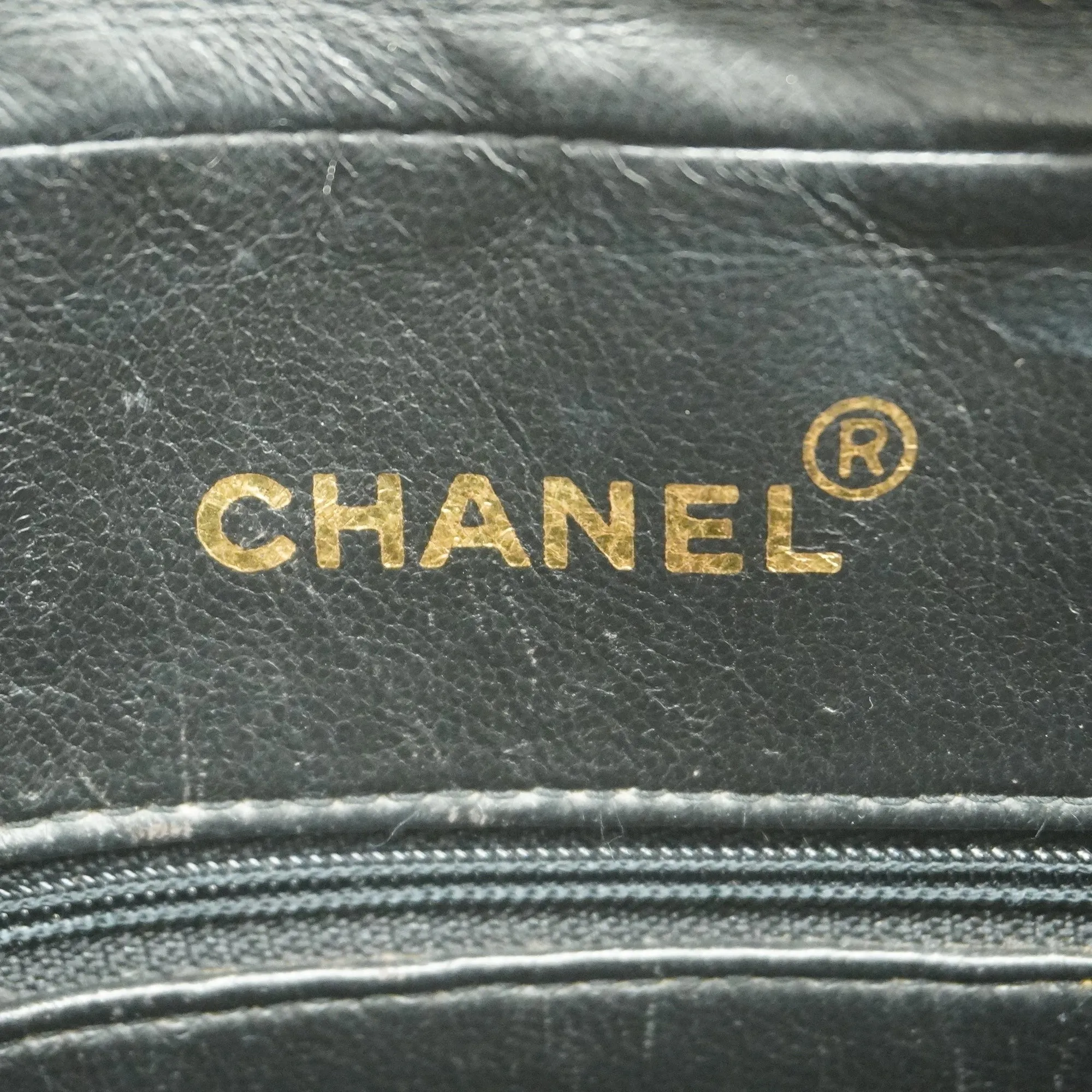 ChanelAuth  Matelasse Chain Shoulder With Fringes Women's Leather Black