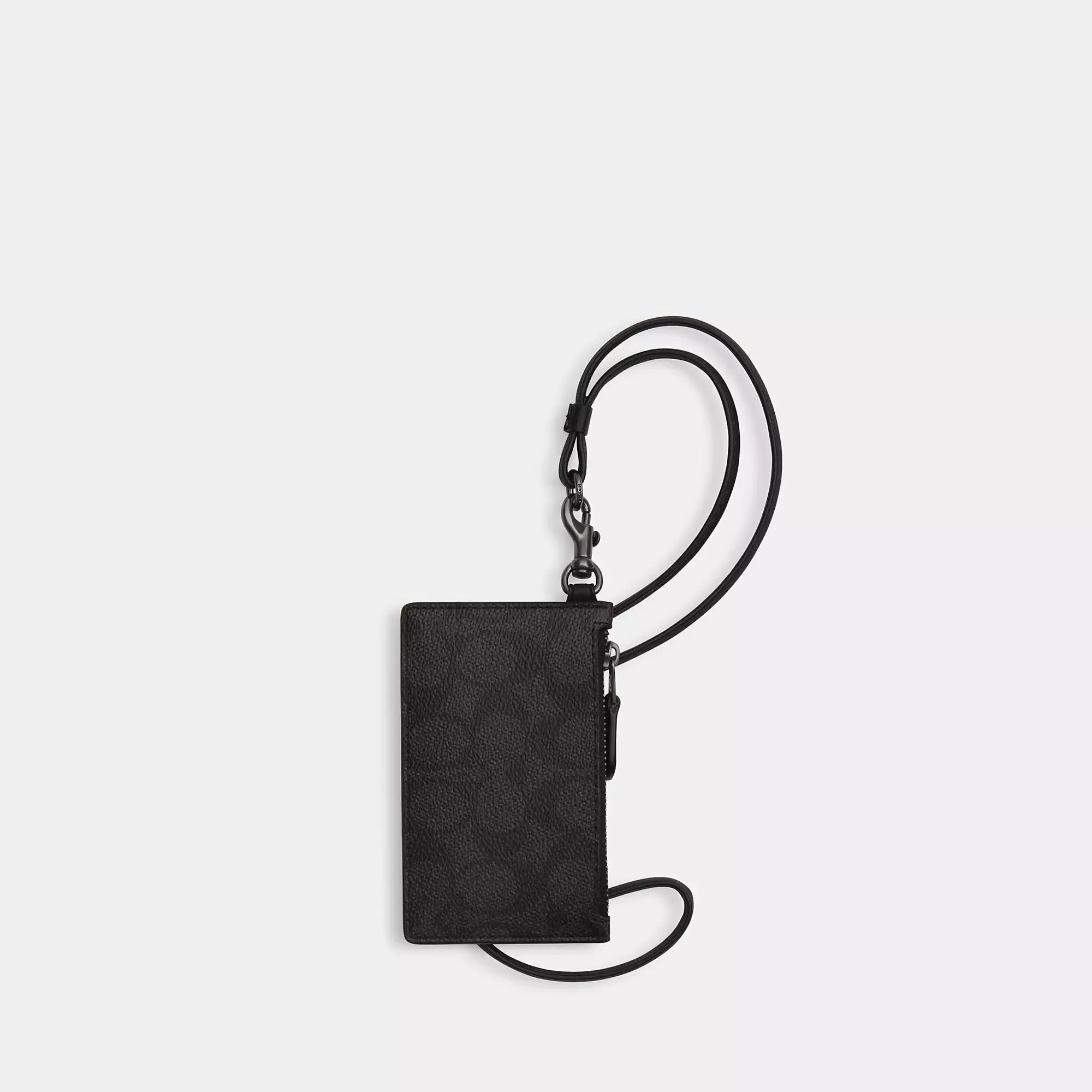 Coach Outlet Zip Lanyard Card Case In Signature Canvas