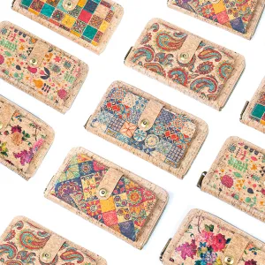 Cork Large Women's Wallet and Clutch BAGD-544-MIX-6??6units??