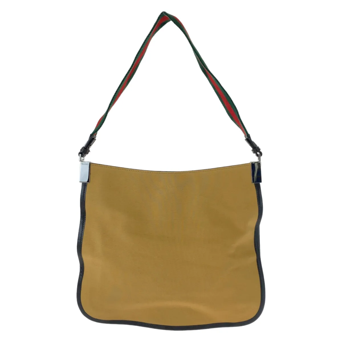 GUCCI Shoulder Bag 001 4321 2684 canvas Beige SilverMetal Sherry line Women Used