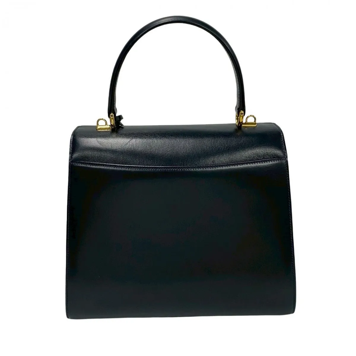 GUCCI Shoulder Bag leather Navy Ready lock