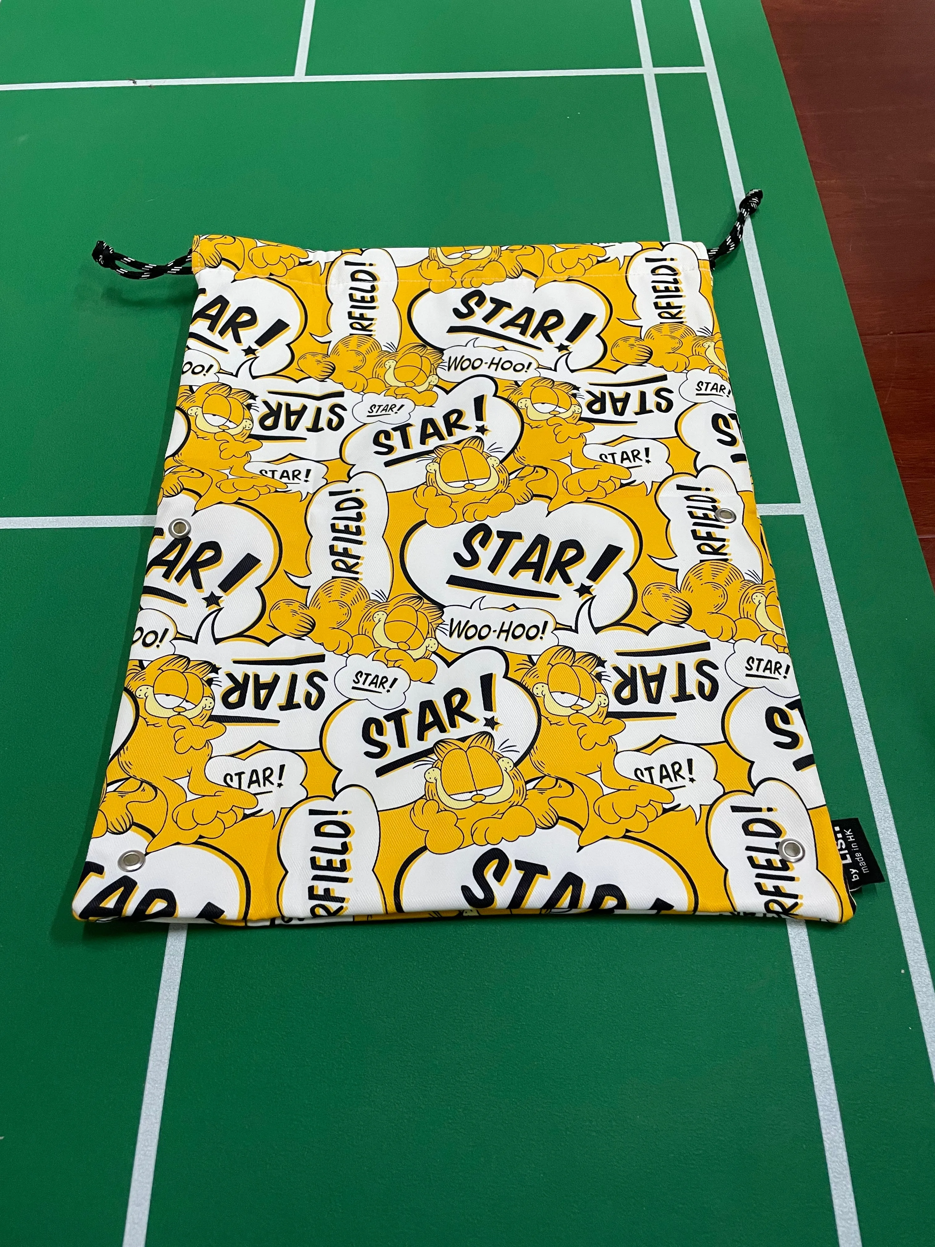 Lis..Handmade Water Resistant shoes bag (Garfield star 135)