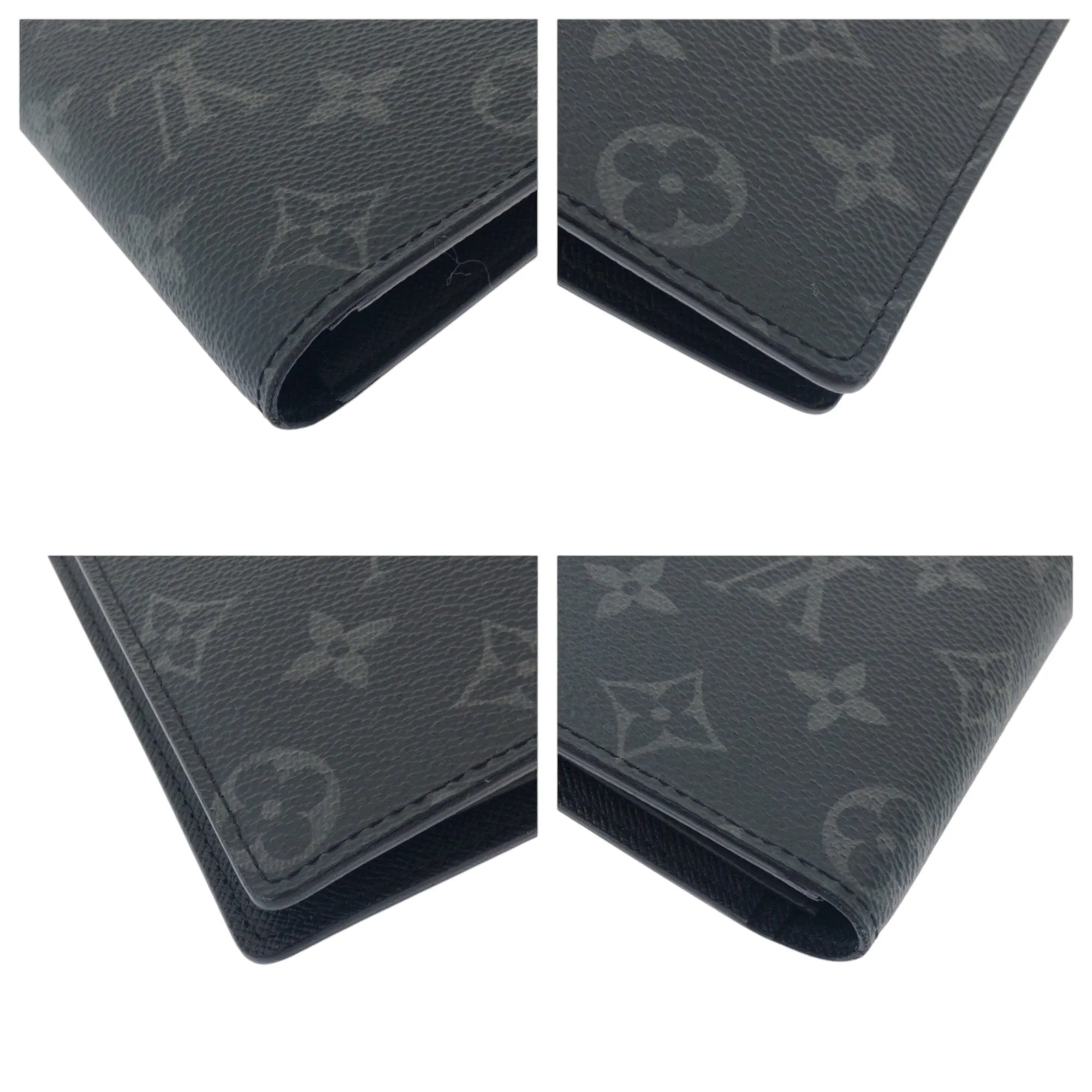 Louis Vuitton Noir Pvc Long Wallet (Bi-Fold) (Pre-Owned)