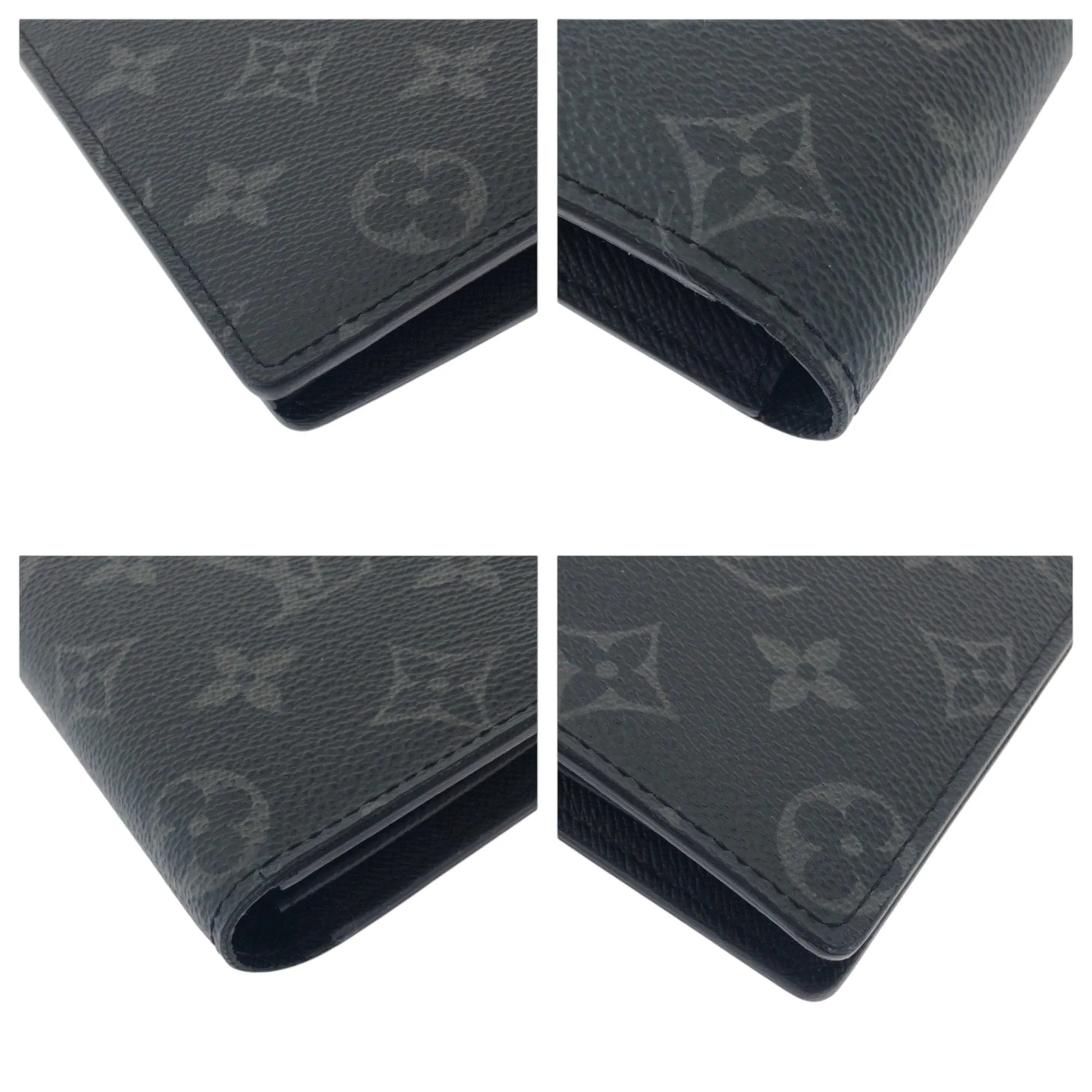 Louis Vuitton Noir Pvc Long Wallet (Bi-Fold) (Pre-Owned)