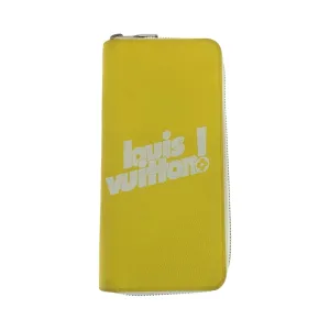 Louis Vuitton yellow Leather Long Wallet (Bi-Fold) (Pre-Owned)