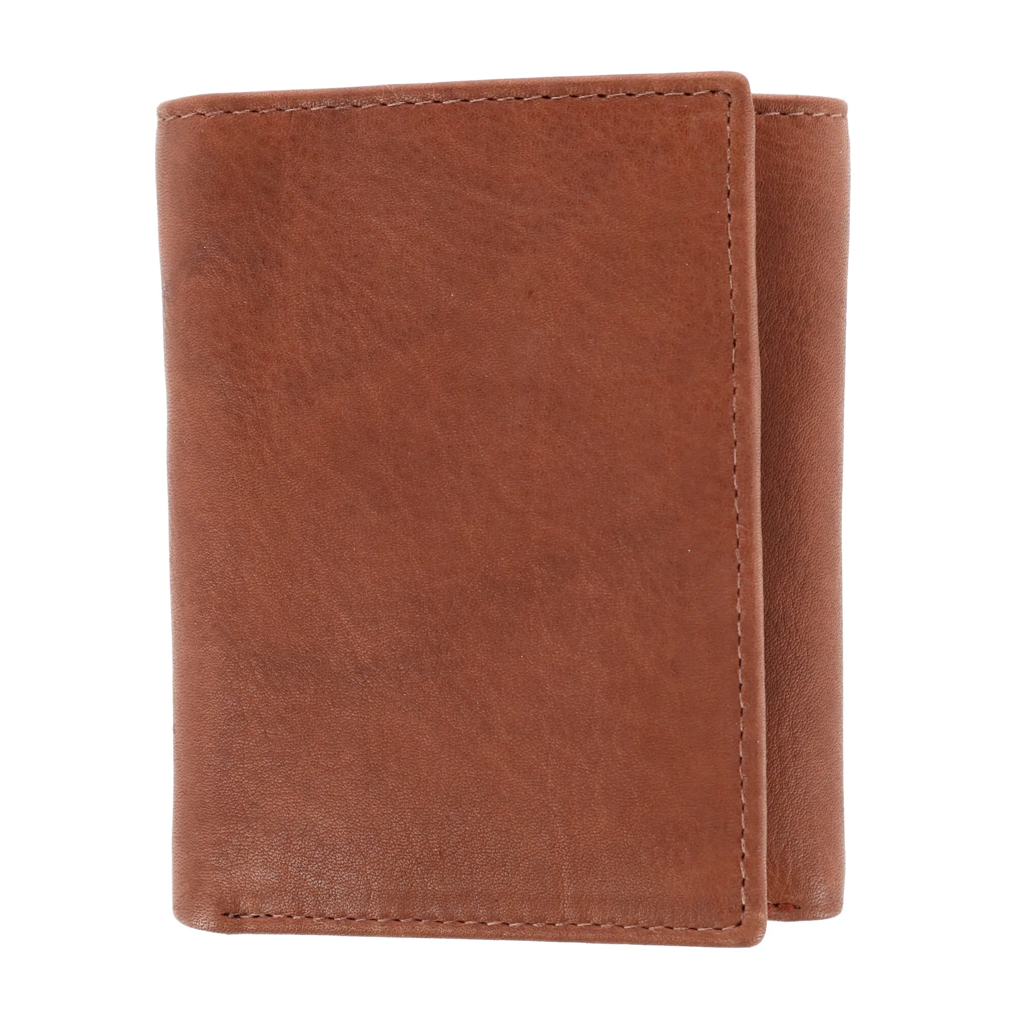 Men's American Bison Leather RFID Trifold Wallet