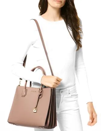 Michael Michael Kors Mercer Accordion Pebble Leather Tote