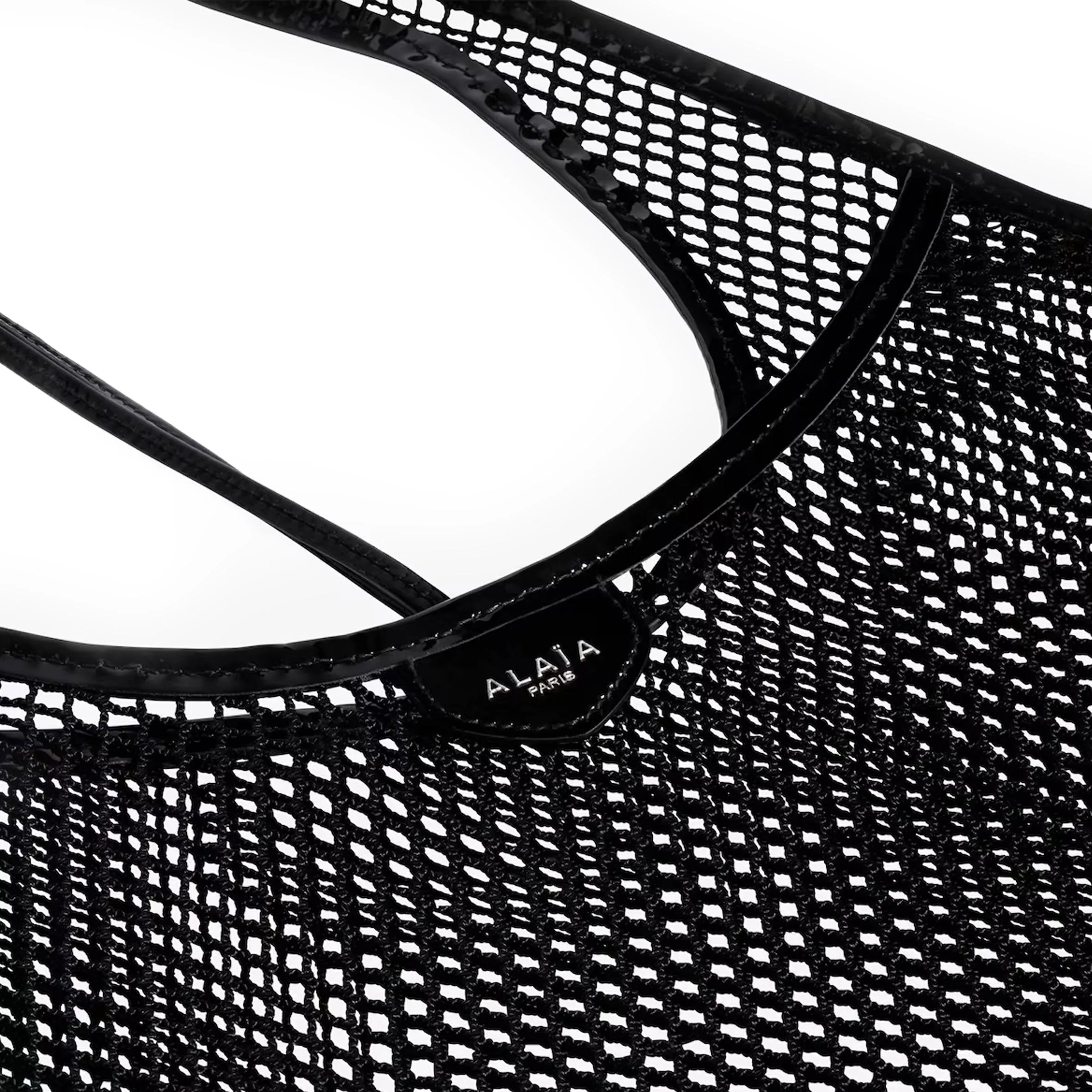 One Piece Medium Mesh Tote, Noir