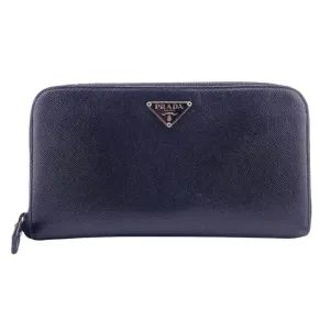 Prada Leather Long Wallet (Bi-Fold) (Pre-Owned)