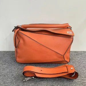 Preloved Loewe Puzzle Bag Orange Shoulder Bag