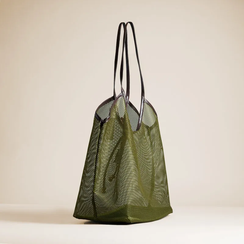 The Tokyo Shopper - Olive/Brown