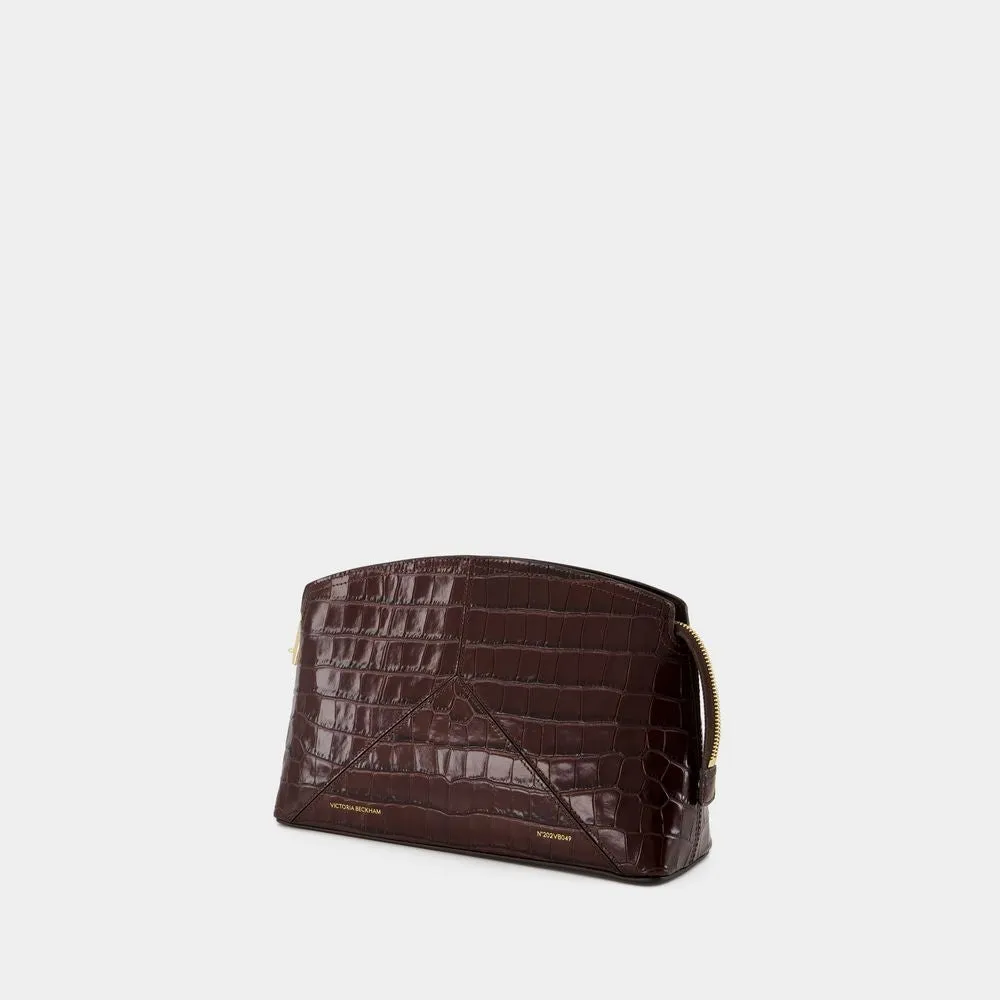 The Victoria Clutch - Leather - Brown