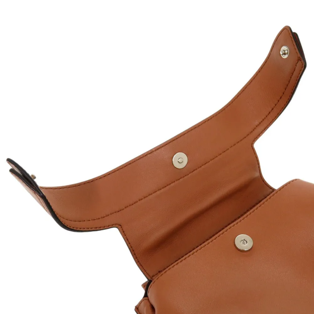TOD?fS Handbag leather Brown 2WAY Micro Wave Bag Shoulder Bag Crossbody Women Used